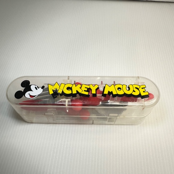 Disney Eats Toddler Mickey Minnie Mouse Spoon & Fork Flatware Set with case - Picture 5 of 7